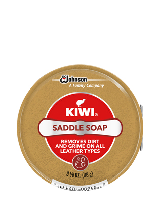 KIWI SADDLE SOAP & LEATHER CARE Jumbo 3 1/8 oz (88g) cans 31600109114